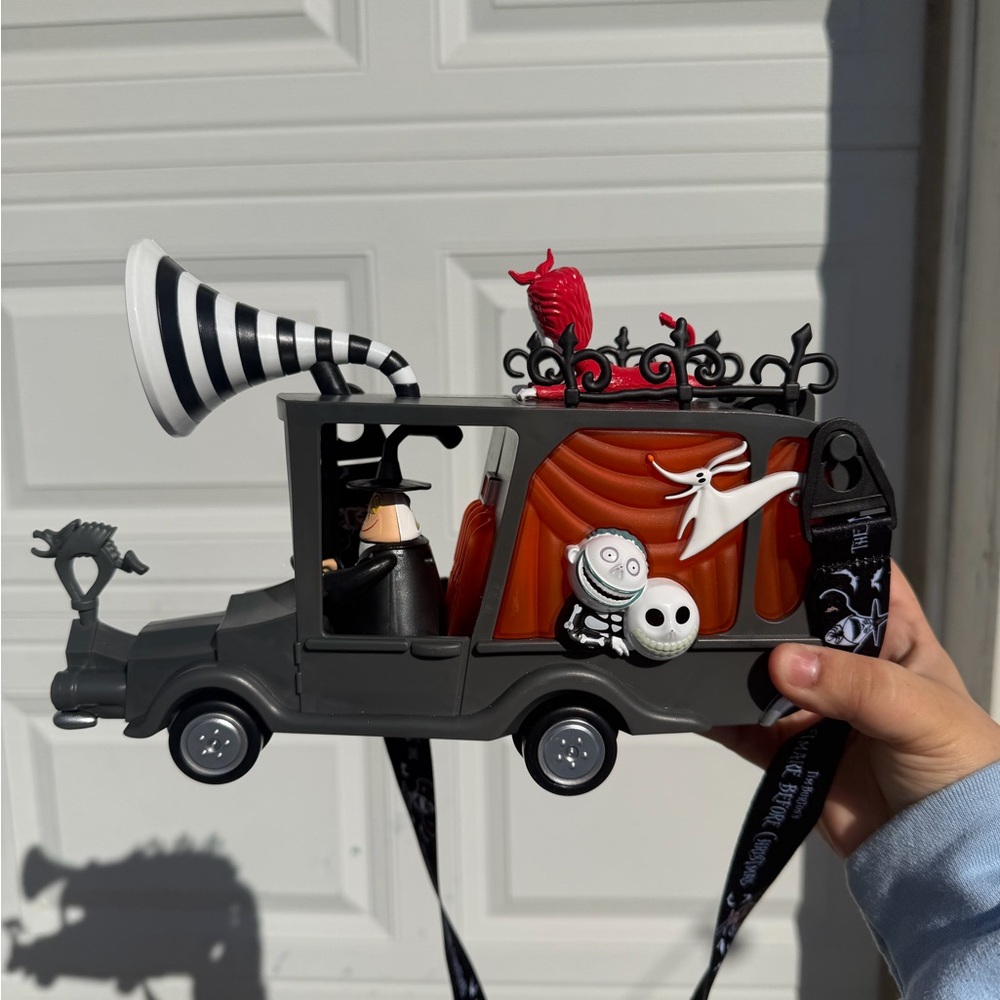 Disney Nightmare Before Christmas Black and Orange Carriage Popcorn bucket